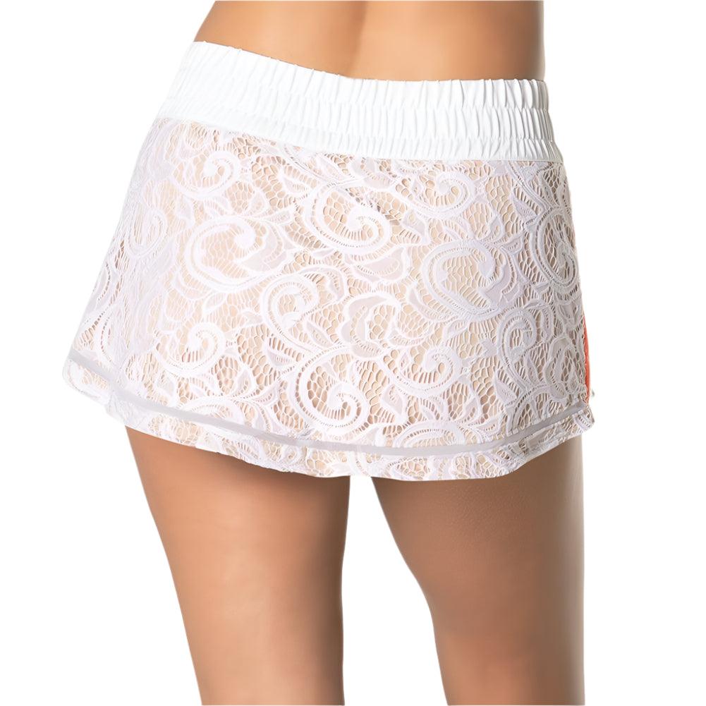 Women's Lacing Around Tennis Skort Bare Apparel Lucky In Love