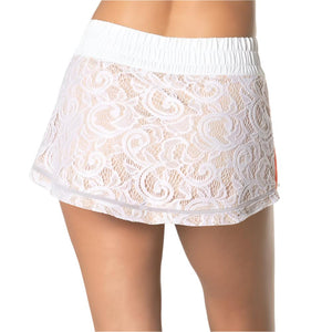 Women's Lacing Around Tennis Skort Bare Apparel Lucky In Love