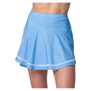 Women`s Linen Play Tennis Skort Periwinkle Apparel Lucky In Love