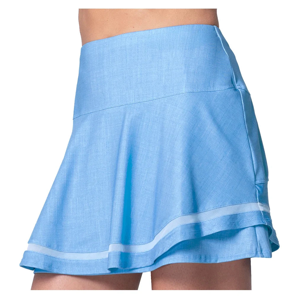 Women`s Linen Play Tennis Skort Periwinkle Apparel Lucky In Love