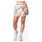 Women's High Waist Flower On Tennis Skort Multicolor Apparel Lucky In Love