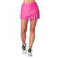 Women's Long Swift Pleated Tennis Skort Shocking Pink Apparel Lucky In Love