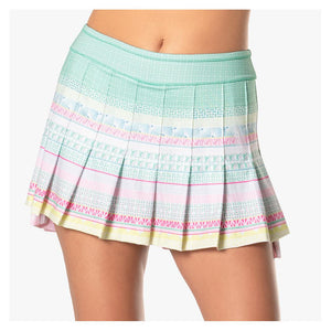 Women's Retro Deco Tennis Skort Peony Apparel Lucky In Love