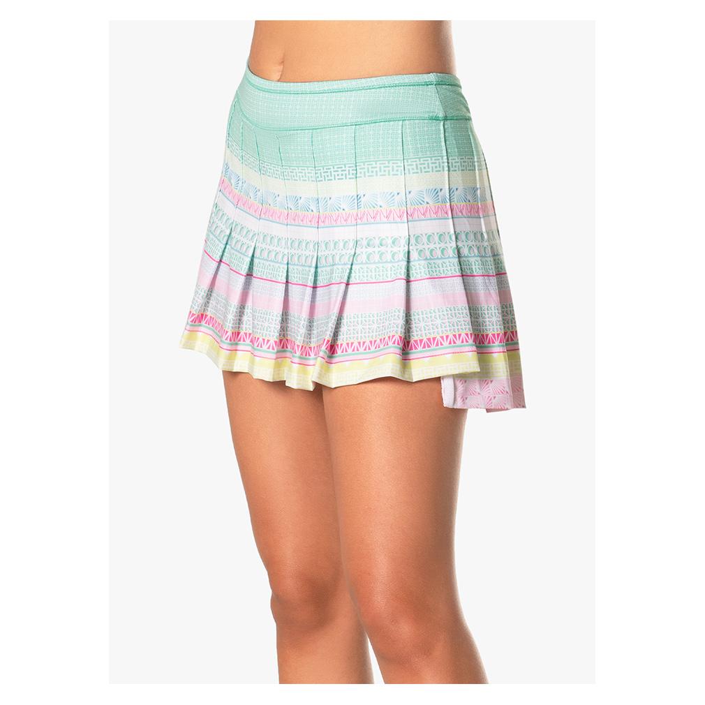 Women's Retro Deco Tennis Skort Peony Apparel Lucky In Love