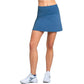 Women`s Long Baseline Tennis Skort Steel Blue Apparel Lucky In Love