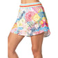 Women's High Waist Flower On Tennis Skort Multicolor Apparel Lucky In Love