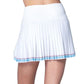 Women`s Linen Streak Pleated Tennis Skort White Apparel Lucky In Love