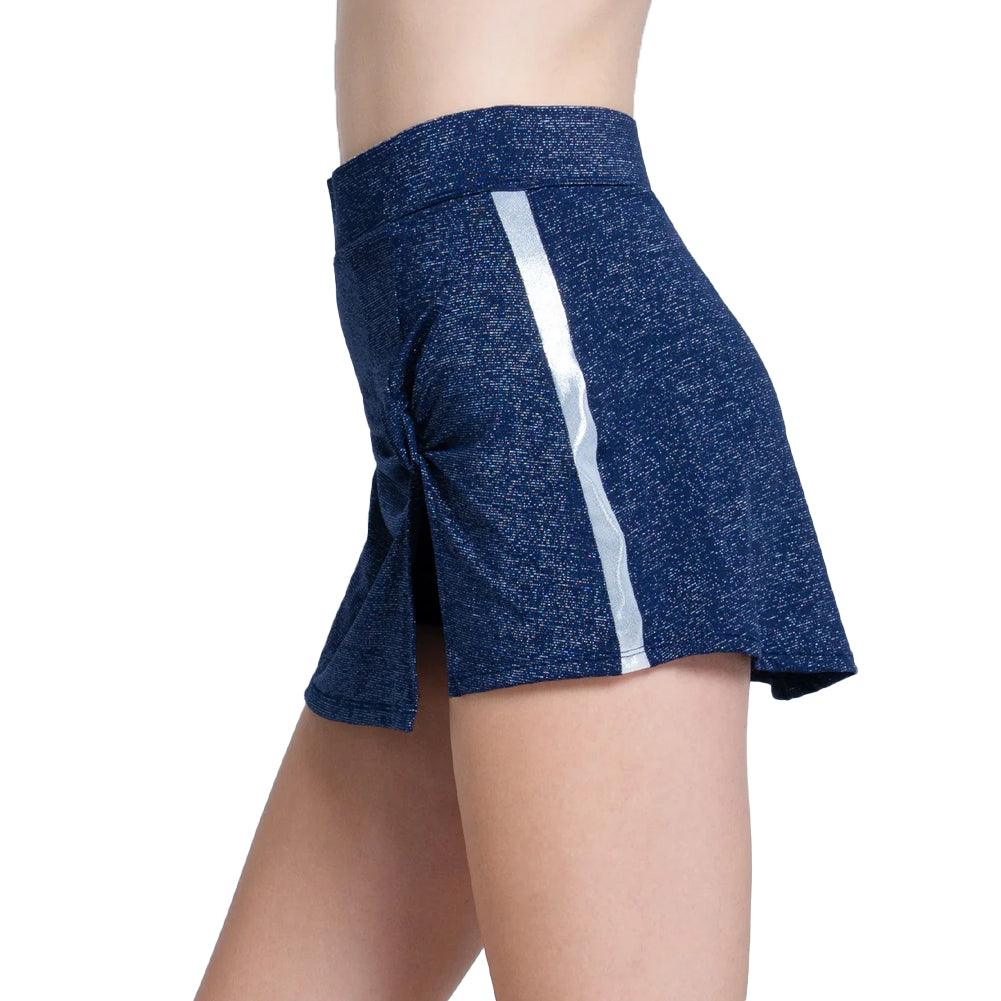 Women`s Shimmer 13 Inch Twist Tennis Skort Apparel Lucky In Love