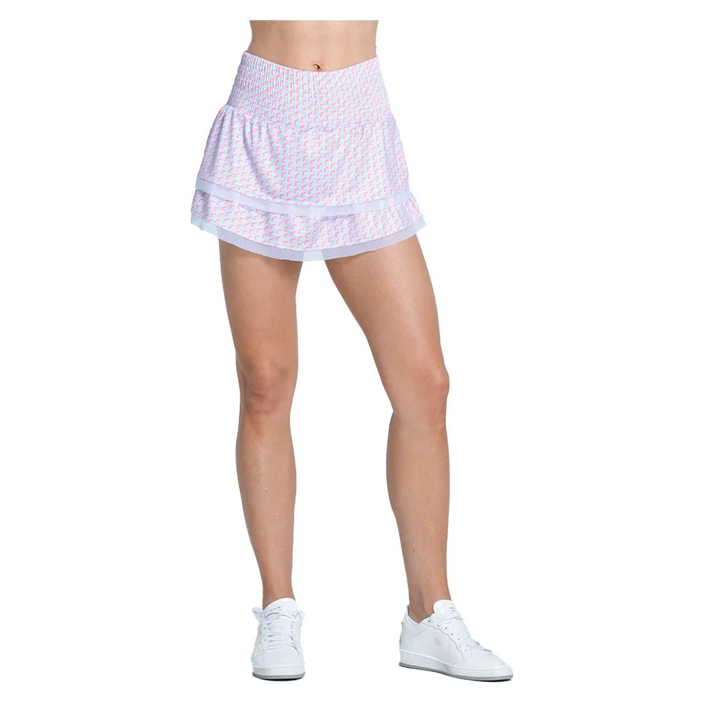 Women`s High Waist Groovy 13.5 Inch Tennis Skort Bahama Apparel Lucky In Love