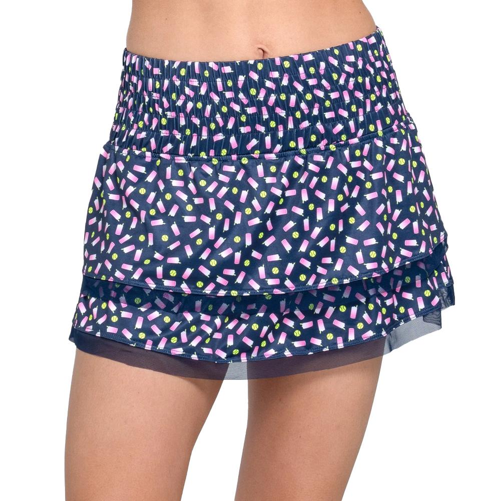 Women`s Honey Deuce Tennis Skort Midnight Apparel Lucky In Love