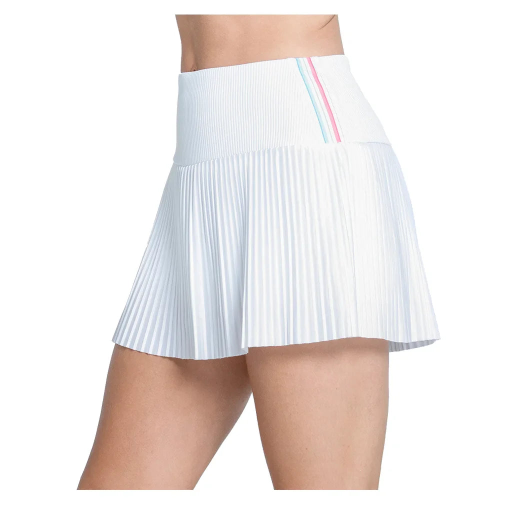 Women`s Revival Pleated 14 Inch Tennis Skort White Apparel Lucky In Love
