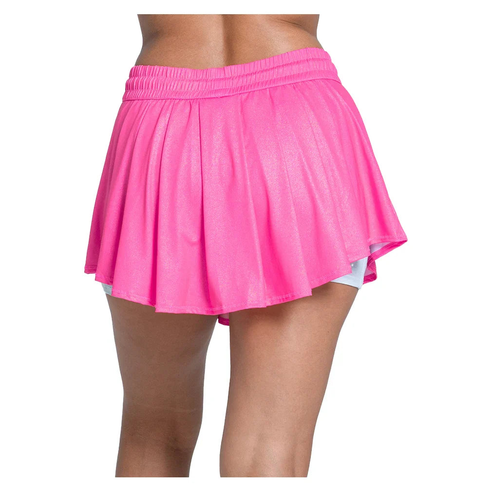 Women`s High Waist All That Shimmers 13.5 Inch Tennis Skort Apparel Lucky In Love
