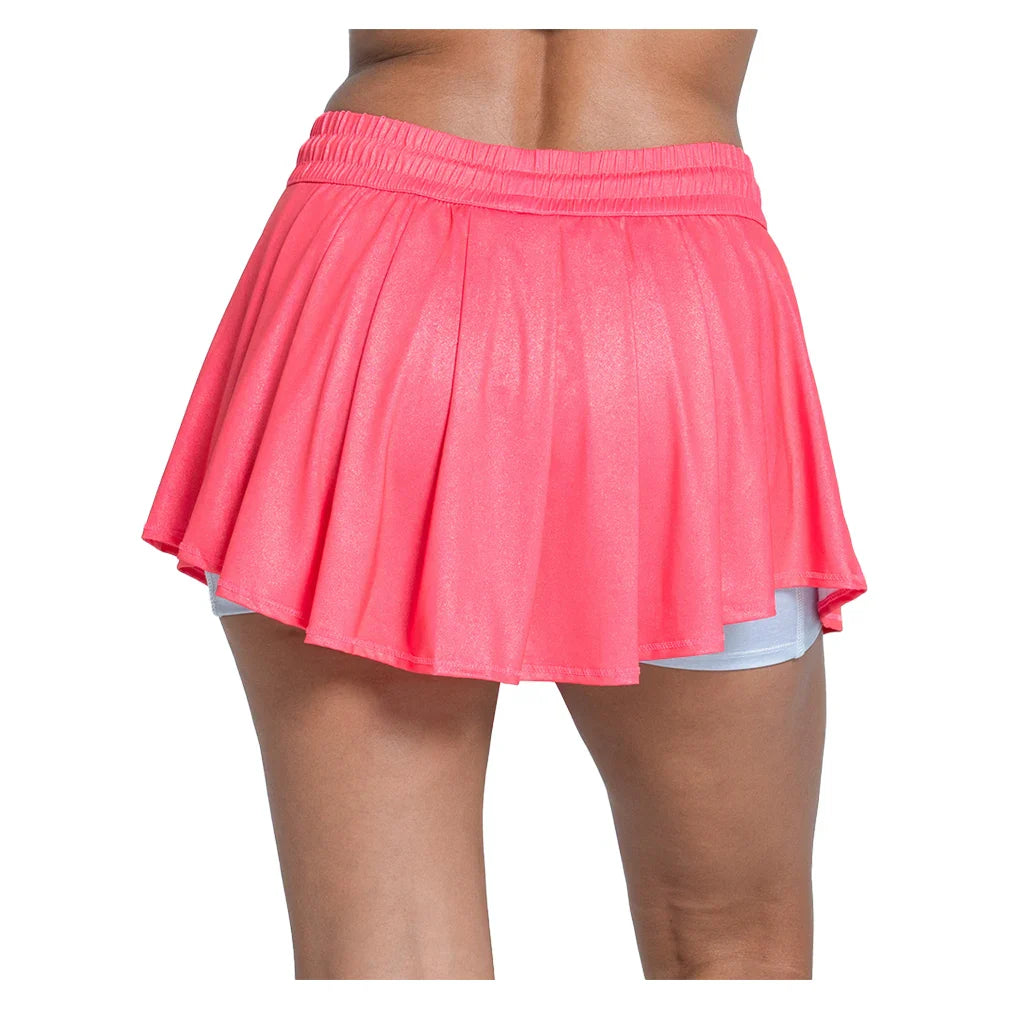 Women`s High Waist All That Shimmers 13.5 Inch Tennis Skort Apparel Lucky In Love