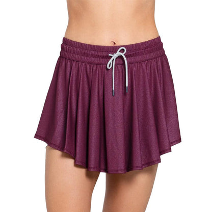 Women`s High Waist All That Shimmers Tennis Skort Apparel Lucky In Love