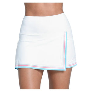 Women`s Retro Revival 14 Inch Tennis Skort White Apparel Lucky In Love