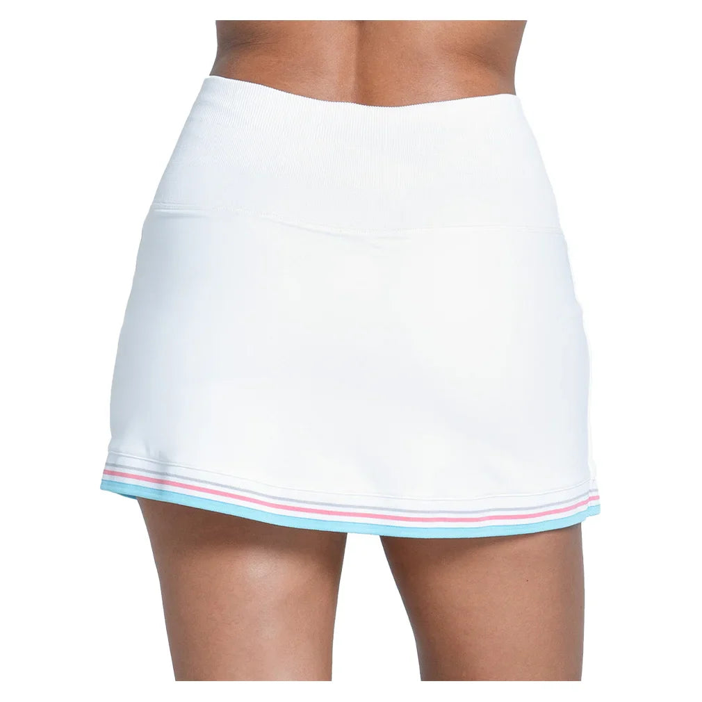 Women`s Retro Revival 14 Inch Tennis Skort White Apparel Lucky In Love