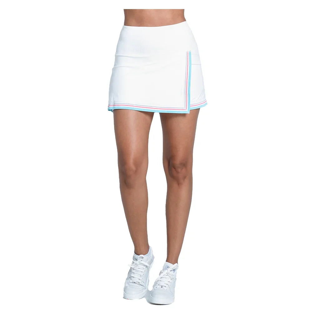 Women`s Retro Revival 14 Inch Tennis Skort White Apparel Lucky In Love