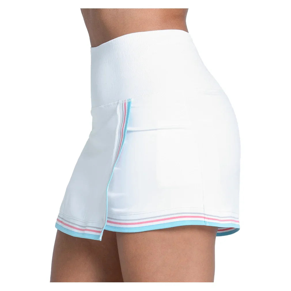 Women`s Retro Revival 14 Inch Tennis Skort White Apparel Lucky In Love