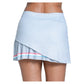 Women`s Groovy Stripe Pleated 14 Inch Tennis Skort Heather Grey Apparel Lucky In Love