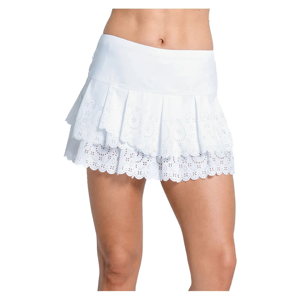 Women`s Laser Bloom 13 Inch Tennis Skort Apparel Lucky In Love