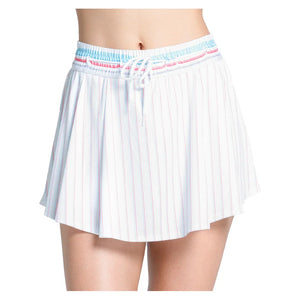 Women`s High Waist Retro 13.5 Inch Tennis Skort White Apparel Lucky In Love