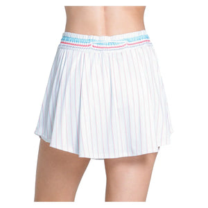 Women`s High Waist Retro 13.5 Inch Tennis Skort White Apparel Lucky In Love