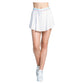 Women`s High Waist Retro 13.5 Inch Tennis Skort White Apparel Lucky In Love