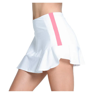 Women`s Petal 13.5 Inch Tennis Skort White Apparel Lucky In Love