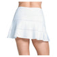 Women`s Tier Flounce 14 Inch Tennis Skort White Apparel Lucky In Love