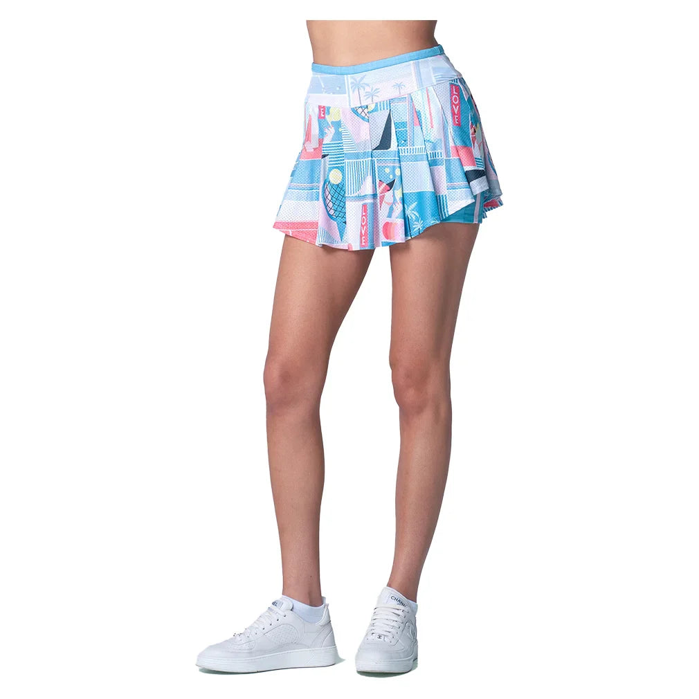 Women`s Linen Intuition Tennis Skort Periwinkle Apparel Lucky In Love
