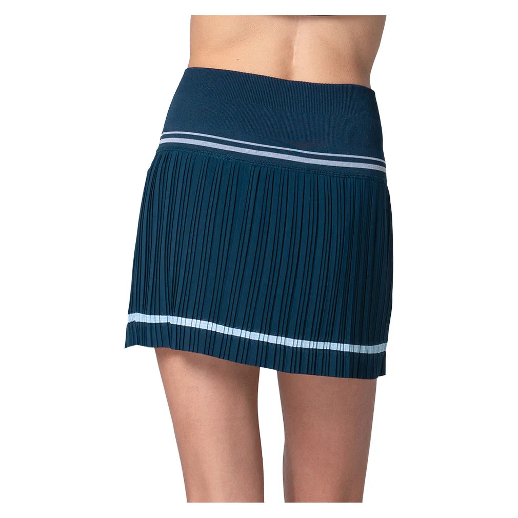 Women`s Motion Pleated Tennis Skort Midnight Apparel Lucky In Love