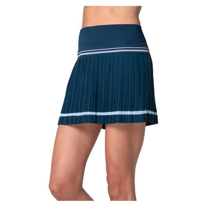 Women`s Motion Pleated Tennis Skort Midnight Apparel Lucky In Love