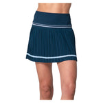 Women`s Motion Pleated Tennis Skort Midnight Apparel Lucky In Love