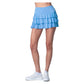 Women`s Awesome Ruffle Tennis Skort Periwinkle Apparel Lucky In Love