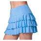 Women`s Awesome Ruffle Tennis Skort Periwinkle Apparel Lucky In Love