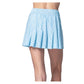 Women`s High Waist Linen Stripe Tennis Skort Periwinkle Apparel Lucky In Love