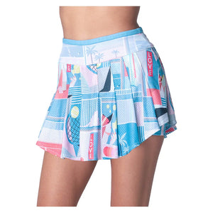 Women`s Long Length Linen Intuition Tennis Skort Periwinkle Apparel Lucky In Love