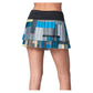 Women`s Stripe It Up Pleated Tennis Skort Black Apparel Lucky In Love