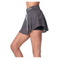 Women`s High Waist Pinstripe Tennis Skort Black Apparel Lucky In Love