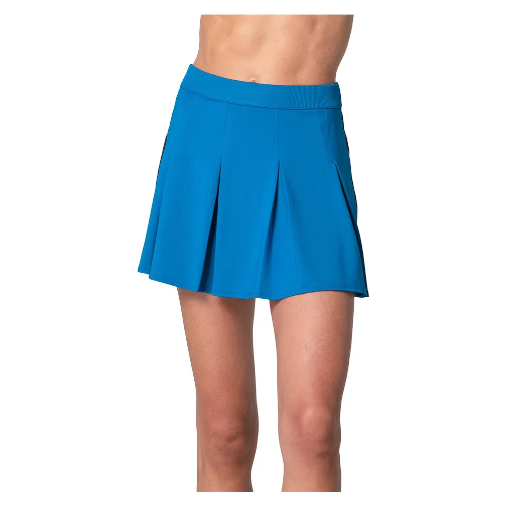 Women`s Pleat Party Tennis Skort Electric Blue Apparel Lucky In Love