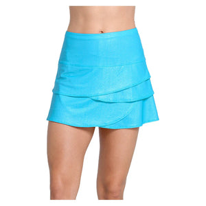 Women`s All That Shimmers Scallop 14 Inch Tennis Skort Apparel Lucky In Love