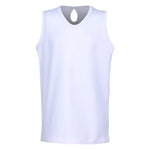 Girls` Keyhole Back Tennis Tank White Apparel Little Miss Tennis