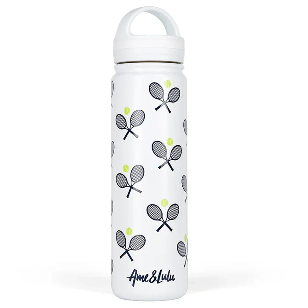 Court and Course Tennis Water Bottle Accessories Ame And Lulu