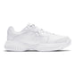 Juniors' Court Lite 2 Tennis Shoes White and Metallic Silver Footwear Nike