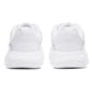 Juniors' Court Lite 2 Tennis Shoes White and Metallic Silver Footwear Nike