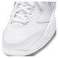 Juniors' Court Lite 2 Tennis Shoes White and Metallic Silver Footwear Nike