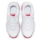 Juniors' Court Lite 2 Tennis Shoes White and University Red Footwear Nike