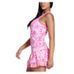 Women`s Spring Bloom V-Neck Tennis Dress Taffy Apparel Lucky In Love