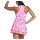 Women`s Spring Bloom V-Neck Tennis Dress Taffy Apparel Lucky In Love