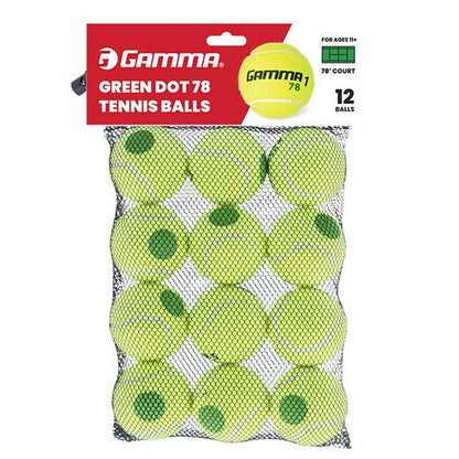 78 Green Dot Tournament Ball 12pk Balls Gamma